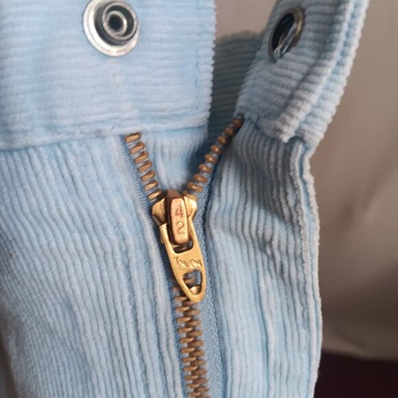 26x30 Vintage 1980's Womens Smacs Blue Corduroy High-Waisted Preppy Pants USA - Picture 8 of 9
